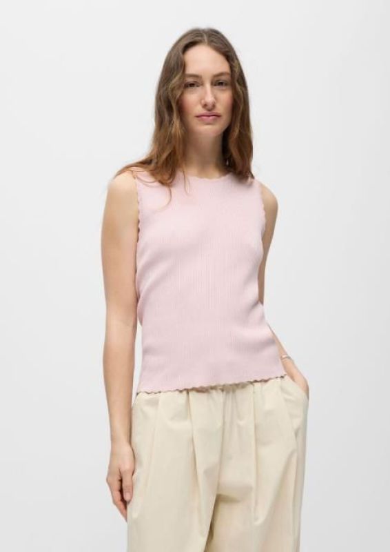 Object Kelly S/L Re O-Neck Top Div Pale Lilac  (23048818 PALE LILAC) - MerkenOutlet