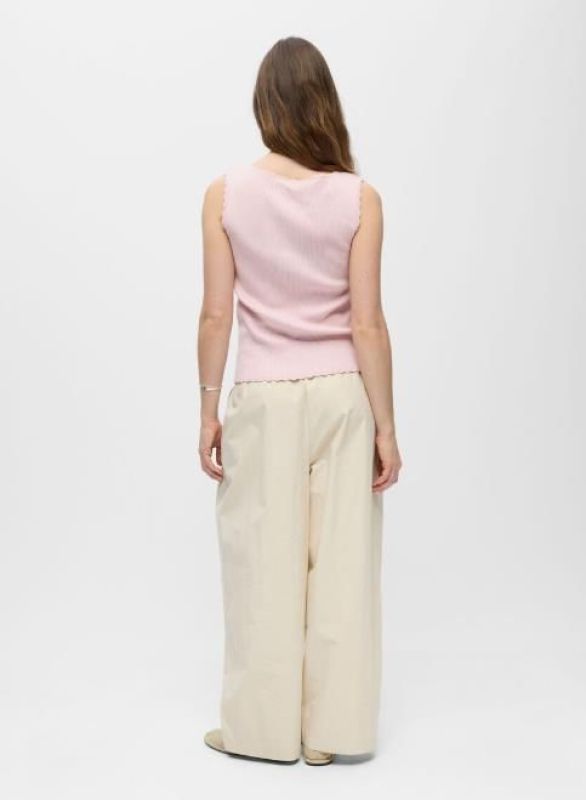 Object Kelly S/L Re O-Neck Top Div Pale Lilac  (23048818 PALE LILAC) - MerkenOutlet