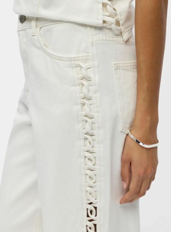 Object Rio Trice MW Jeans White  (23049173 White) - MerkenOutlet