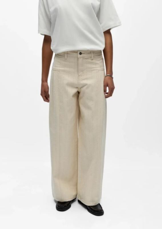 Object Bella HW Wide Pant Birch  (23049347 Birch) - MerkenOutlet