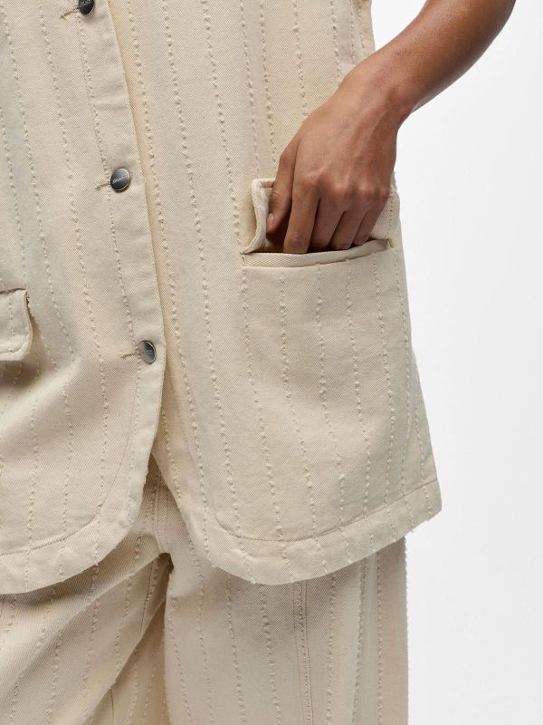 Object Bella Waistcoat Birch  (23049348 BIRCH) - MerkenOutlet