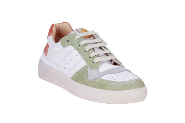Ocra Wit-Groene Sneaker  (D405B-22E2) - MerkenOutlet