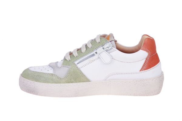 Ocra Wit-Groene Sneaker  (D405B-22E2) - MerkenOutlet