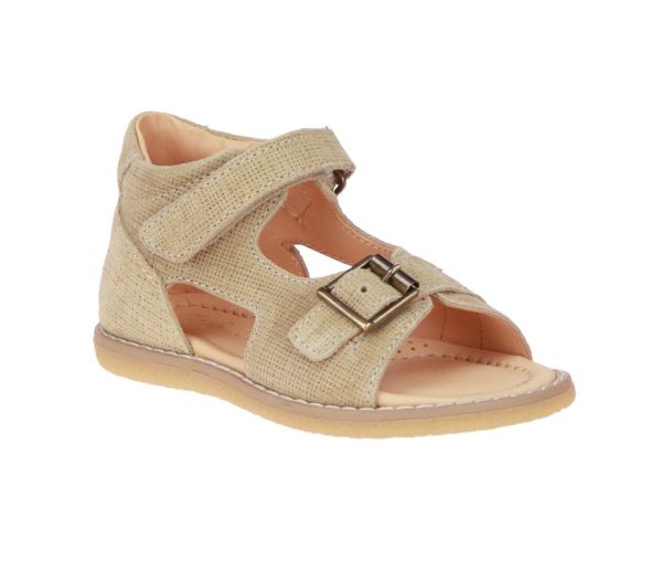 Ocra Beige Sandaal Gesloten Hiel  (210-23E5) - MerkenOutlet