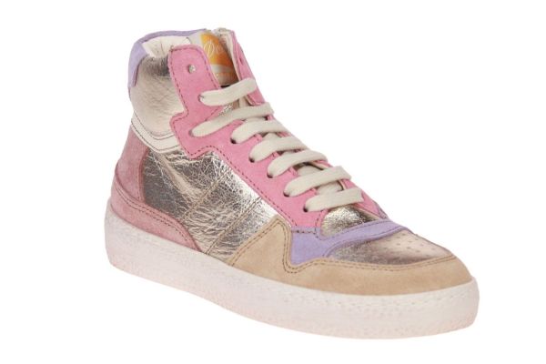 Ocra Goud Hoge Sneaker  (D407-VIT/24I7) - MerkenOutlet