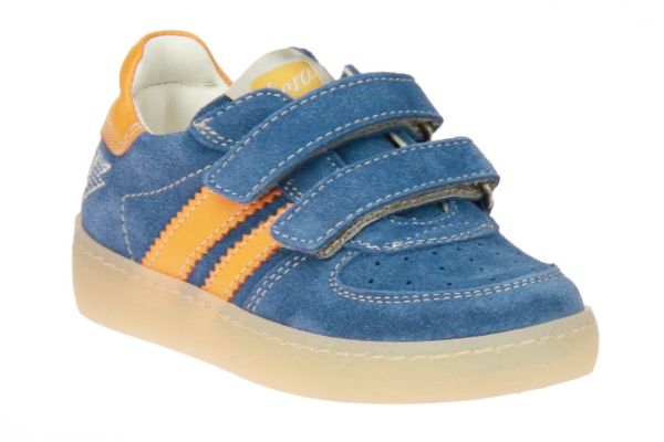 Ocra Velcroschoen Blauw-Oranje  (127-VIT/24E30) - MerkenOutlet