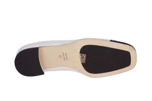 Odare Sebastian Offwhite-Zwarte Ballerina Met Hakje  (SEBASTIAN OFFWHITE/NERO) - MerkenOutlet