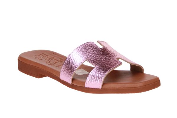 Oh! My Sandals Roze Metallic Slipper  (5321-PINK) - MerkenOutlet