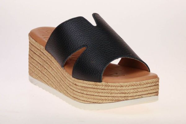 Oh! My Sandals Zwarte Slipper  (5444-NEGRO) - MerkenOutlet