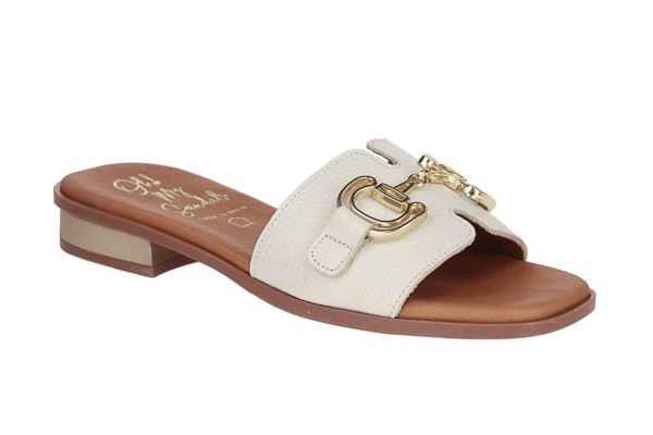 Oh My Sandals Beige Slipper  (5592-HIELO) - MerkenOutlet