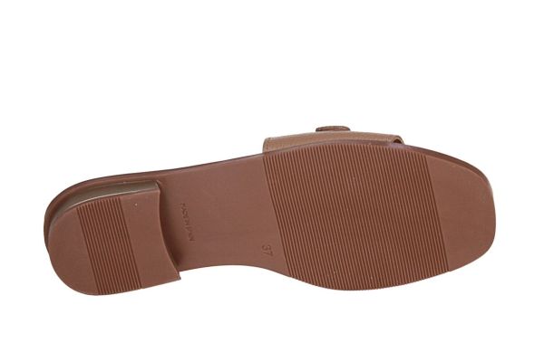 Oh My Sandals Taupe Slipper  (5592-TAUPE) - MerkenOutlet