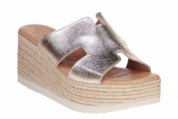 Oh My Sandals Slipper Goud Sleehak  (5710-CHAMPAGNE) - MerkenOutlet