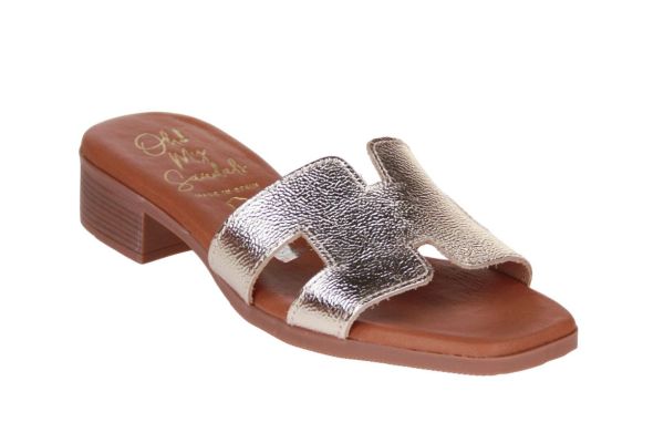 Oh My Sandals Slipper Goud  (5810A-DUNA CHAMPAN) - MerkenOutlet