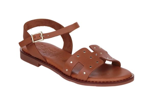 Oh My Sandals Sandaal Camel Studs  (5841 ROBLE) - MerkenOutlet