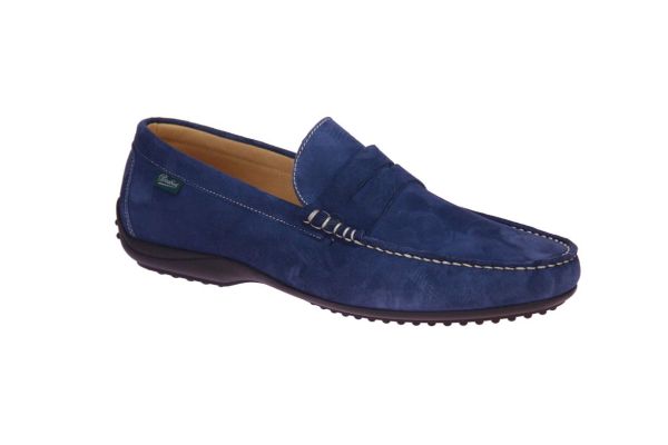 Paraboot Blauw Suede Moccasin  (171444) - MerkenOutlet