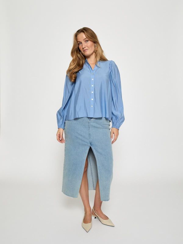 Peppercorn Beth Shirt Cornflower  (PC8699-2016) - MerkenOutlet