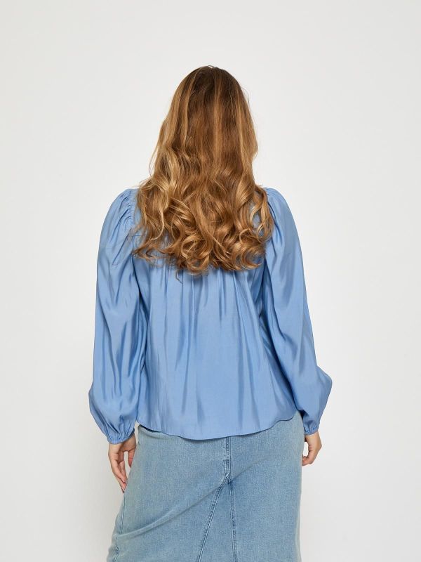 Peppercorn Beth Shirt Cornflower  (PC8699-2016) - MerkenOutlet