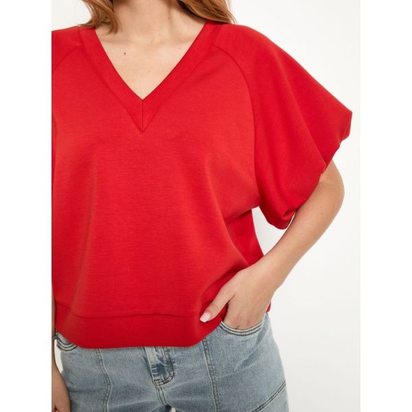 Peppercorn Minnie GRS Ballon Sleeve Blouse Aura Orange  (PC8758-4049) - MerkenOutlet