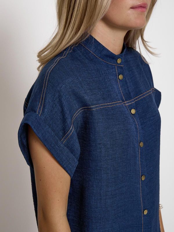 Peppercorn Ruth Shirt Dark Navy Mel.  (PC8812-5270M) - MerkenOutlet