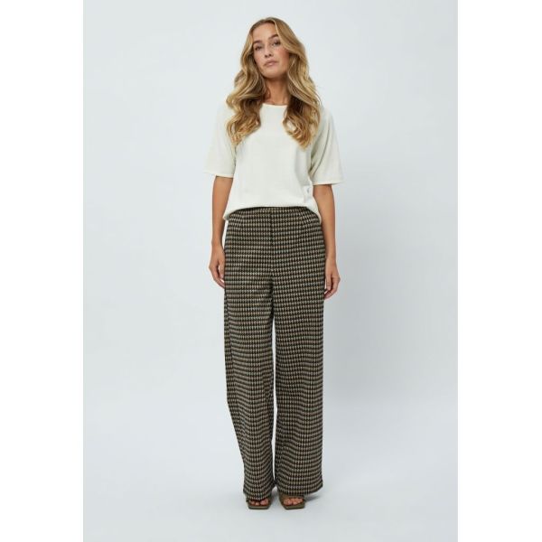 Peppercorn Luna High Waisted Wide Leg Pant Warm Sand Print  (PC69223-0273P) - MerkenOutlet