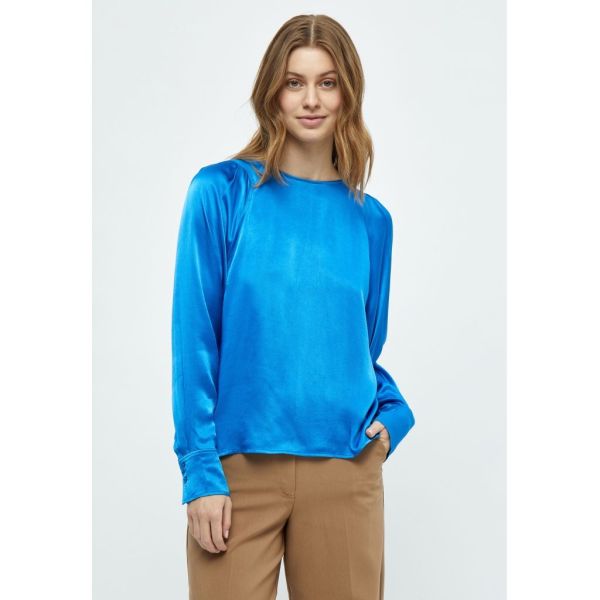 Peppercorn Olanna Long Sleeve Blouse Imperial Blue  (PC7138-1518) - MerkenOutlet