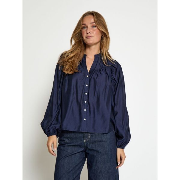 Peppercorn Ida Shirt Dark Navy  (PC8358-5270) - MerkenOutlet