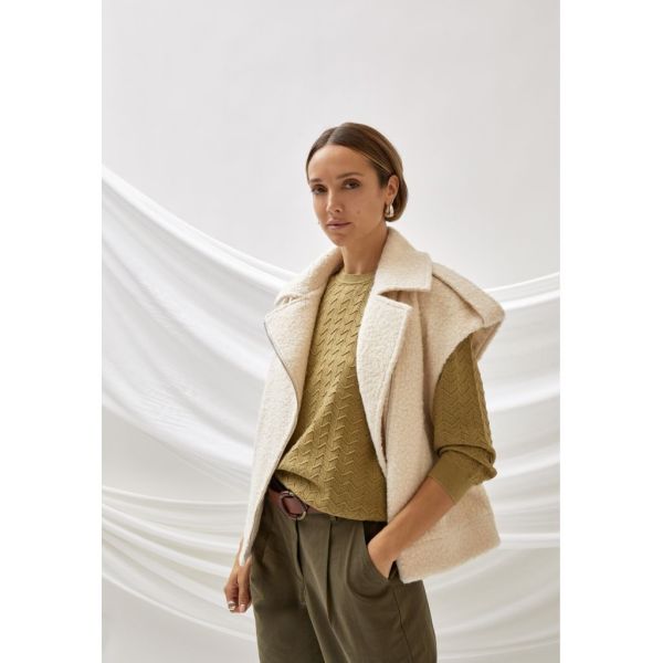 Peppercorn June Vest Whitecap Grey  (PC8422-0202) - MerkenOutlet