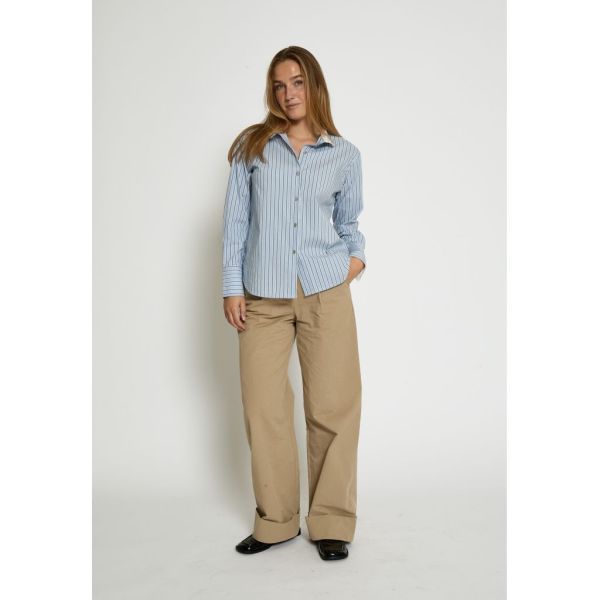 Peppercorn Kassie Shirt Whitecap Stripes  (PC8504-0202S) - MerkenOutlet