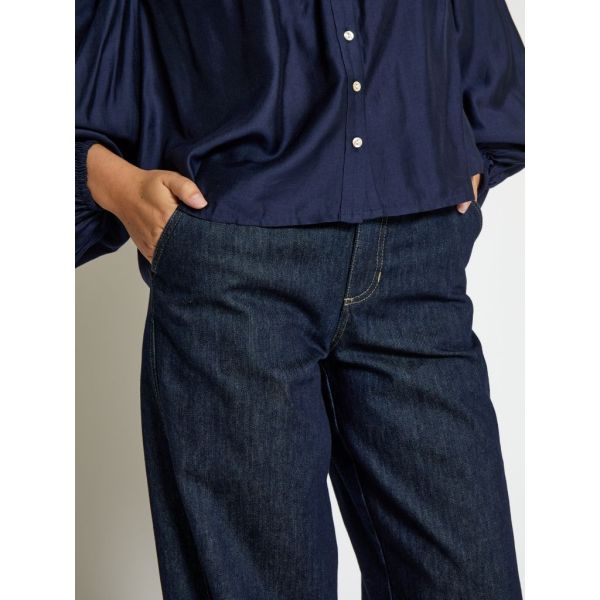 Peppercorn Juliana Denim Pant Mid Blue  (PC8509-9610) - MerkenOutlet