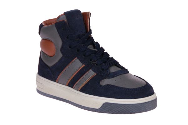 Pinocchio Blauw Hoge Sneaker  (P1263-46CO) - MerkenOutlet