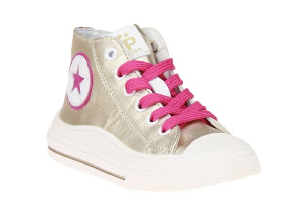 Pinocchio Hoge Sneaker Goud  (P1544-96CO) - MerkenOutlet