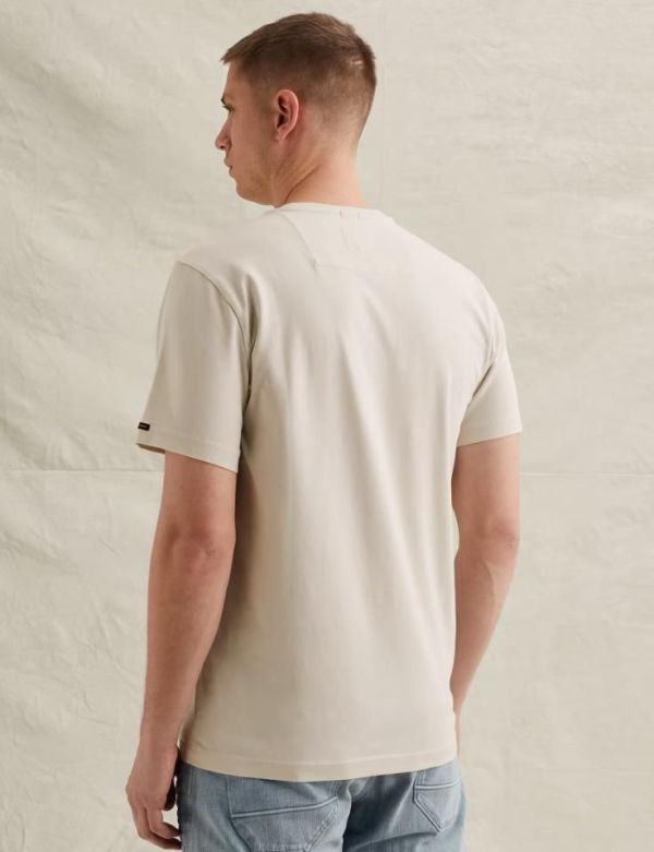 PME Legend Short Sleeve R Neck American Classic Bone White  (PTSS2602599-7013) - MerkenOutlet