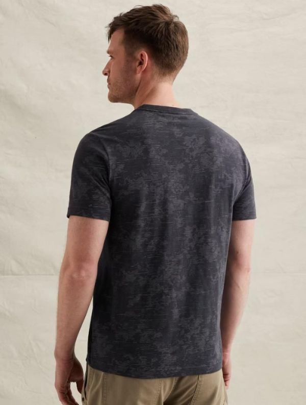 PME Legend Short Sleeve R Neck AOP Graphite  (PTSS2603574-5278) - MerkenOutlet