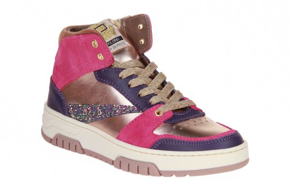 Poldino Roze Hoge Sneaker  (6430LI ) - MerkenOutlet