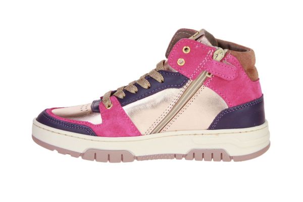 Poldino Roze Hoge Sneaker  (6430LI ) - MerkenOutlet