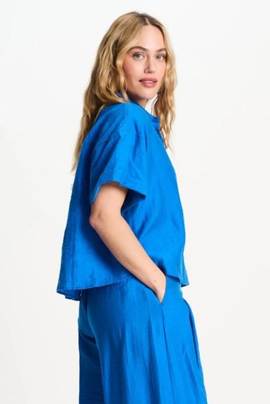 Pom Amsterdam Blouse Ocean Blue  (SP9542-650) - MerkenOutlet