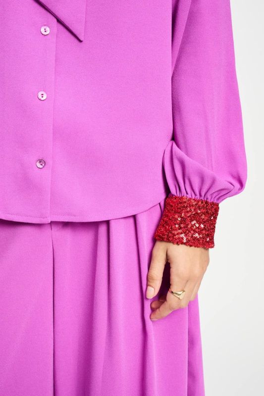 POM Amsterdam Blouse Bow Frosting Pink  (SP9380-500 PINK) - MerkenOutlet