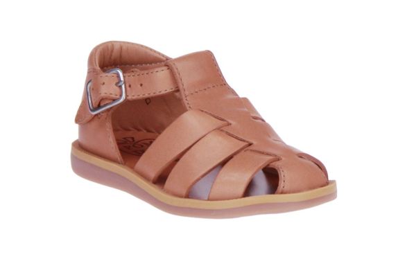 Pom d'Api Poppy Daddy Camel Sandaal  (POPPY-DADDY) - MerkenOutlet