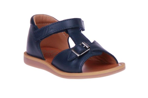 Pom d'Api Poppy Easy Blauwe Sandaal  (POPPY-EASY) - MerkenOutlet