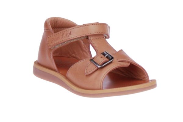Pom d'Api Poppy Easy Camel Sandaal  (POPPY-EASY) - MerkenOutlet