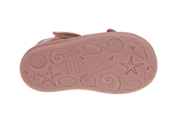 Pom d'Api Poppy Easy Camel Sandaal  (POPPY-EASY) - MerkenOutlet