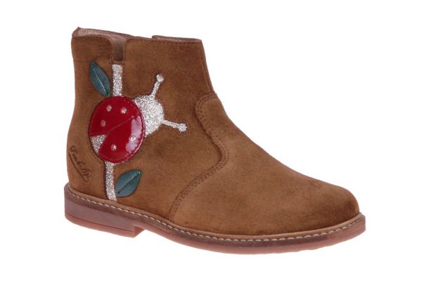 Pom d'Api Retro Ladybug Cognac Enkellaars  (RETRO-LADYBUG/COGNAC) - MerkenOutlet