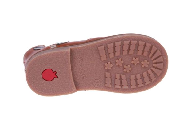 Pom d'Api Retro Ladybug Cognac Enkellaars  (RETRO-LADYBUG/GLITTER) - MerkenOutlet