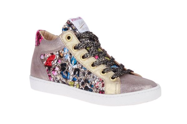 Pom d'Api Top Zippy Gouden Sneaker  (TOP-ZIPPY) - MerkenOutlet