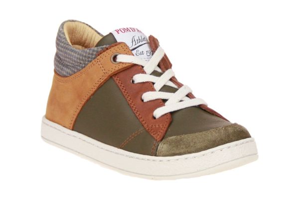 Pom d'Api Mousse Zip Trek Groene Sneaker  (MOUSSE-ZIP) - MerkenOutlet