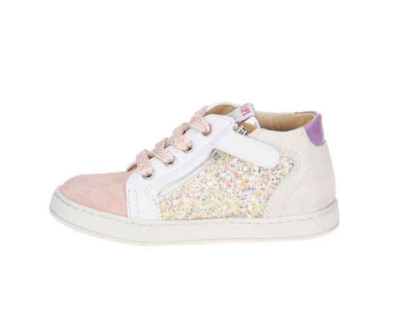 Pom d'Api Mousse Zip Witte Sneaker  (MOUSSE-ZIP) - MerkenOutlet