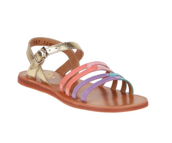 Pom d'Api Plagette Rainbow Sandaal  (PLAGETTE-RAINBOW) - MerkenOutlet