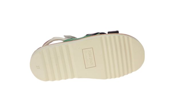 Pom d'Api Waff Jimy Blauw-Beige Sandaal  (WAFF-JIMY) - MerkenOutlet