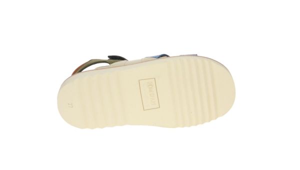 Pom d'Api Waff Jimy Groen-Beige Sandaal  (WAFF-JIMY) - MerkenOutlet