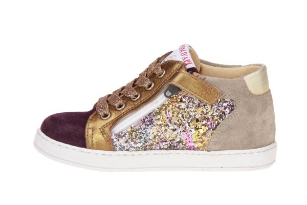 Pom d'Api Mousse Zip Brons Sneaker  (MOUSSE-ZIP) - MerkenOutlet